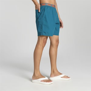 Men's Basic Woven Boxers, Blue Coral, extralarge-IND