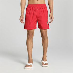 Men's Basic Woven Boxers, American Beauty, extralarge-IND