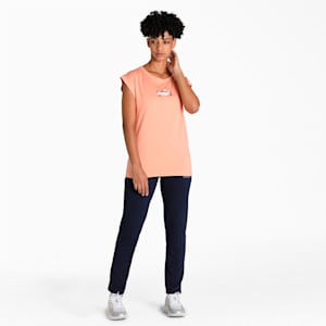 Essential Sleeveless Women's T-Shirt, Peach Pink, extralarge-IND