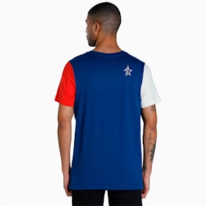 PUMAx1DER Varsity Men's Slim Fit T-Shirt, Blazing Blue, extralarge-IND