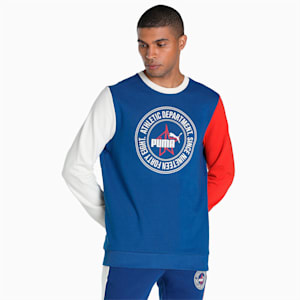 PUMAx1DER Varsity Men's Crew, Blazing Blue, extralarge-IND