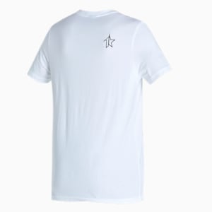 PUMA x 1DER KL Rahul Men's Grunge Logo T-Shirt, Puma White