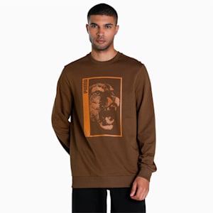 PUMA x 1DER KL Rahul Men's Crew, Deep Olive