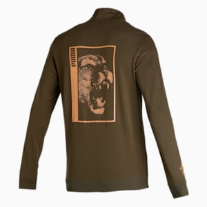 PUMAx1DER Graphic Men's Jacket, Deep Olive