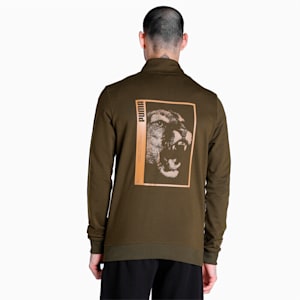 PUMAx1DER Graphic Men's Jacket, Deep Olive