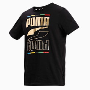 Rebel 5 Continents Men's T-Shirt, PUMA Black, extralarge-IND