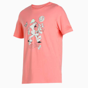 PUMA x 1DER KL Rahul  Feel Good Men's T-Shirt, Carnation Pink