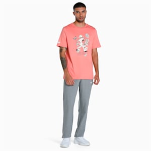 PUMA x 1DER KL Rahul  Feel Good Men's T-Shirt, Carnation Pink