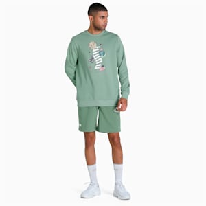 PUMAx1DER Men's FeelGood Crew-Neck Sweatshirt, Dusty Green