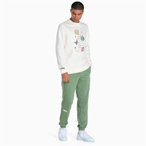PUMAx1DER Men's Regular Fit FeelGood Crew-Neck Sweatshirt, Pristine, extralarge-IND