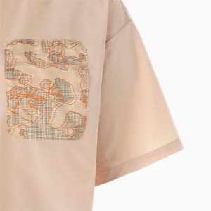 メンズ ウーブン ミックス ポケット 半袖 Tシャツ, Granola, extralarge-JPN