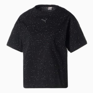 ウィメンズ NEP ヤーン 半袖 Tシャツ, PUMA Black, extralarge-JPN
