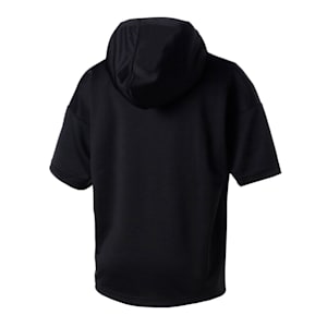 ウィメンズ 半袖 スウェット フーディー, PUMA Black