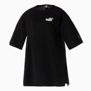 ウィメンズ 半袖 TUNIC Tシャツ, PUMA Black, extralarge-JPN