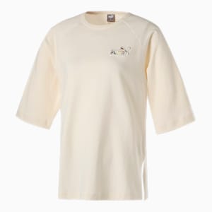 ウィメンズ 半袖 TUNIC Tシャツ, Pristine, extralarge-JPN