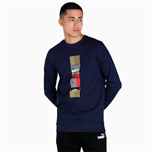 PUMA x one8 Crew-Neck Sweatshirt, Peacoat, extralarge-IND