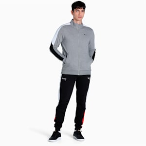 PUMA x one8 Colorblock Men's Jacket, Medium Gray Heather, extralarge-IND