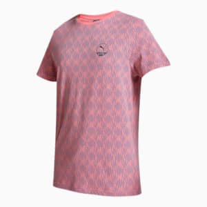 PUMA x one8 Printed Men's Slim Fit T-Shirt, Hibiscus Flower, extralarge-IND