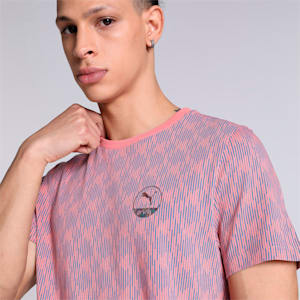 One8 Virat Kohli All Over Print Men's T-Shirt, Hibiscus Flower