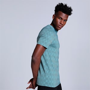 PUMA x one8 Printed Men's Slim Fit T-Shirt, Adriatic, extralarge-IND