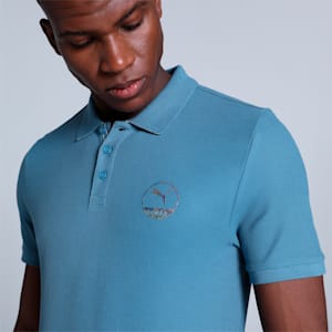 PUMA x one8 Men's Slim Fit Polo, Deep Dive, extralarge-IND