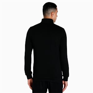 Knitted Multi Logo Men's Slim Fit Jacket, Puma Black, extralarge-IND