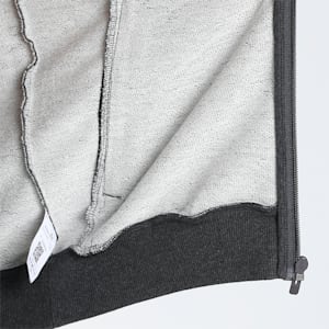 PUMA Knitted Textured Men's Slim Fit Jacket, Dark Gray Heather, extralarge-IND