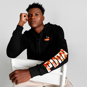 Logo Knitted Men's Slim Fit Jacket, Puma Black, extralarge-IND