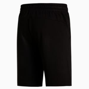 Men's Multi Logo Knitted Shorts, Puma Black, extralarge-IND