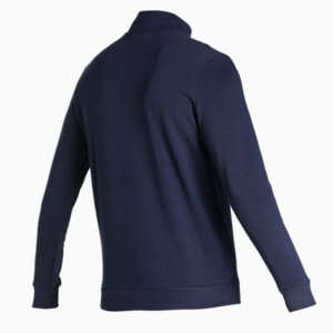Knitted Multi Logo Men's Slim Fit Jacket, Peacoat, extralarge-IND