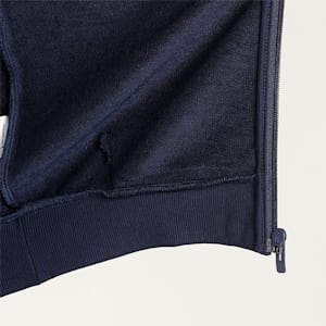 Knitted Multi Logo Men's Slim Fit Jacket, Peacoat, extralarge-IND