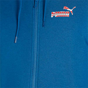 Futuristic Graphic Men's Slim Fit Hoodie, Lake Blue, extralarge-IND
