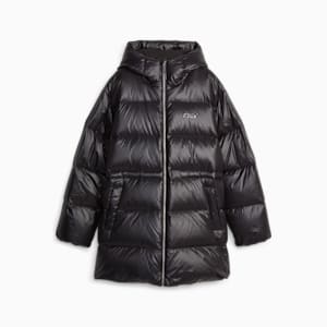 Chamarra de plumón con capucha para mujer, PUMA Black, extralarge