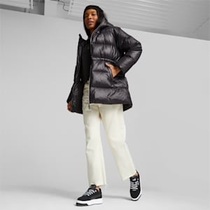Women's Style Hooded Down Jacket, PUMA Black, extralarge
