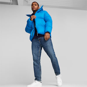 Men's Hooded Ultra Down Puffer Jacket, Racing Blue, extralarge-GBR