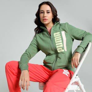 Women's Regular Fit Graphic Jacket, Dusty Green, extralarge-IND