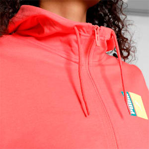 Graphic Women's Hoodie, Salmon