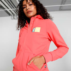 Graphic Women's Hoodie, Salmon