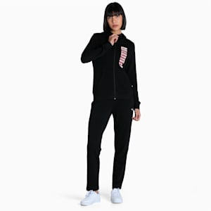 Women's Regular Fit Graphic Hoodie, Puma Black, extralarge-IND