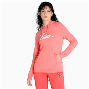 Logo Regular Fit Hoodie, Carnation Pink, extralarge-IND