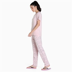 Women's T-Shirt & Pants Set, Chalk Pink-Chalk Pink, extralarge-IND