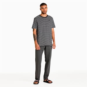PUMA T-Shirt+Jogger Men's Set, Dark Gray Heather-Dark Gray Heather