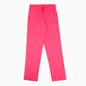 Girl's Regular Fit Joggers Pack of 2, Carmine Rose-Mineral Yellow, extralarge-IND