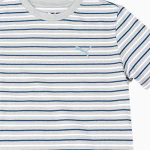 PUMA Stripe Youth T-Shirt &amp; Joggers Set, Quarry-Dark Denim