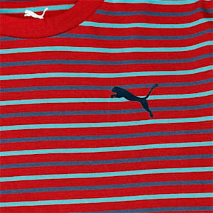 PUMA Stripe Youth T-Shirt &amp; Joggers Set, Rhubarb-Dark Denim