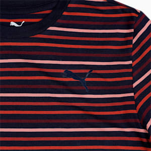 PUMA Stripe Youth Regular Fit T-Shirt & Joggers Set, Peacoat-Peacoat, extralarge-IND