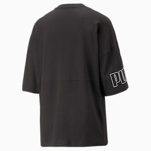 ウィメンズ PUMA POWER カラーブロック 半袖 Tシャツ, PUMA Black