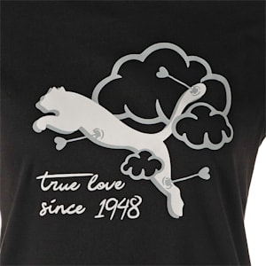 ウィメンズ グラフィック ハート 半袖 Tシャツ, PUMA Black, extralarge-JPN