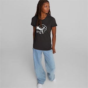 ウィメンズ グラフィック ハート 半袖 Tシャツ, PUMA Black, extralarge-JPN