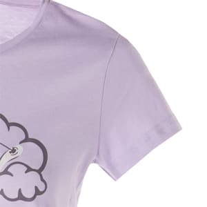 ウィメンズ グラフィック ハート 半袖 Tシャツ, Vivid Violet